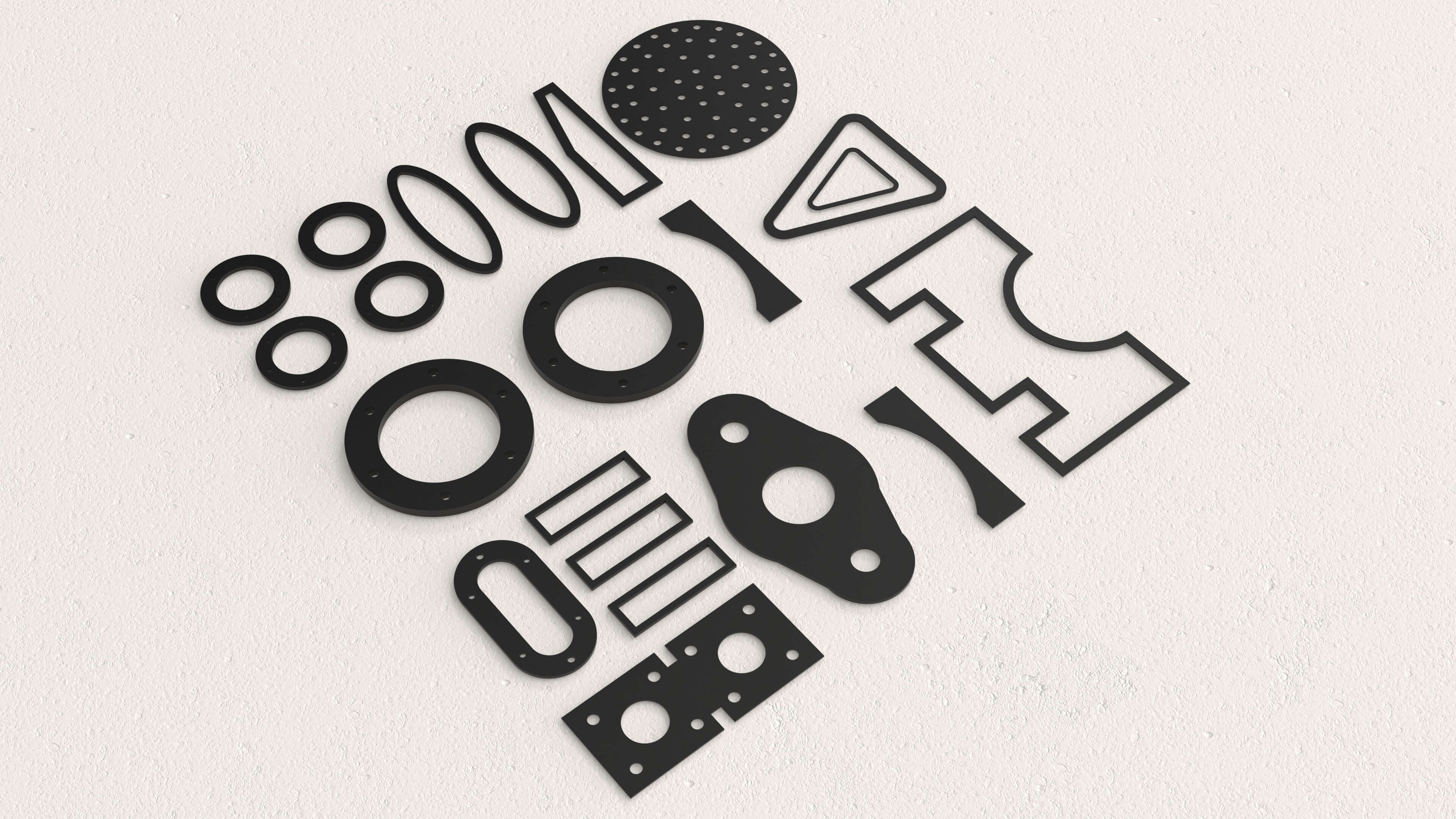 SBR (Caoutchouc styrène-butadiène) découpe