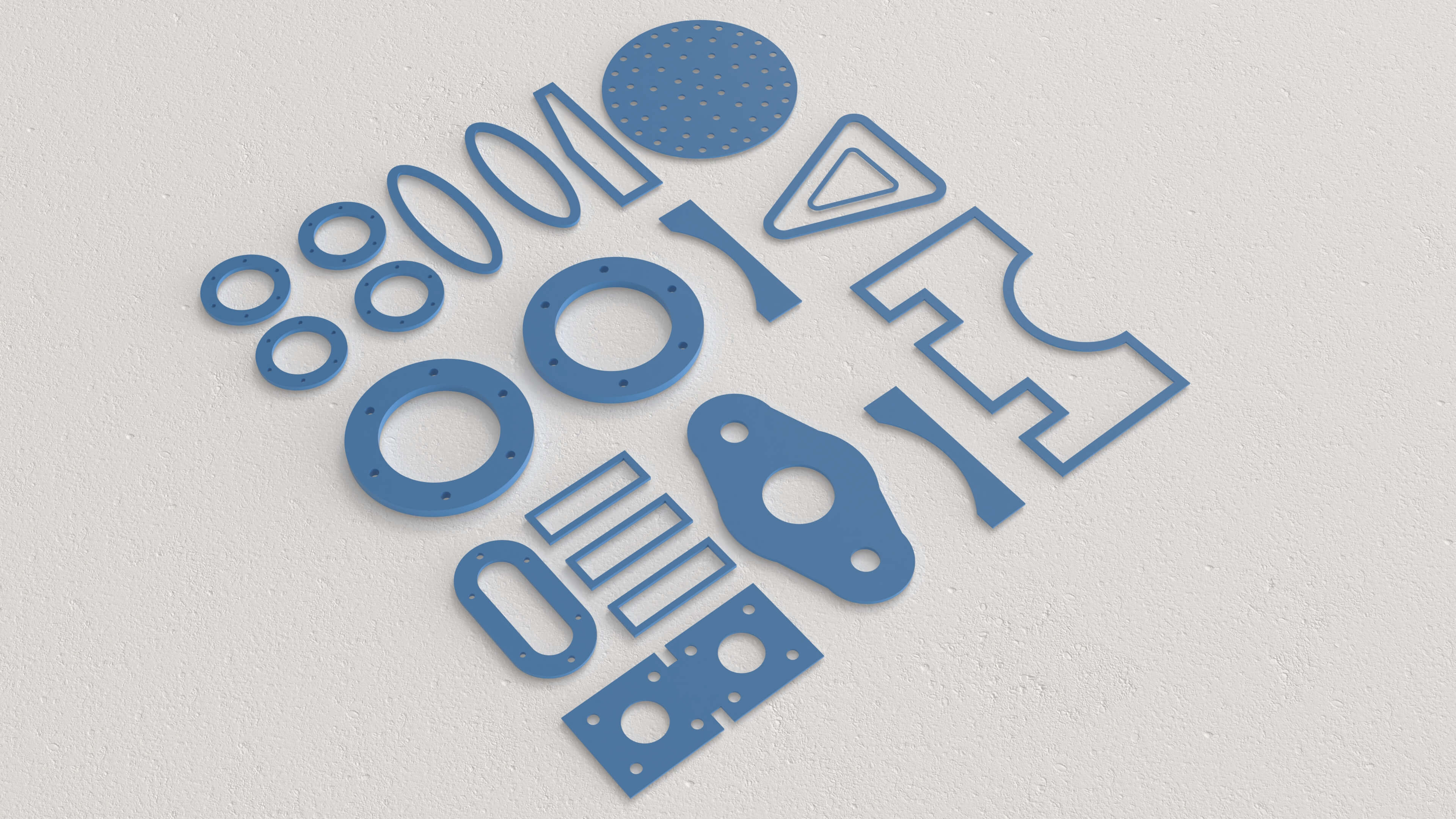 Découpe de caoutchouc silicone (VMQ)