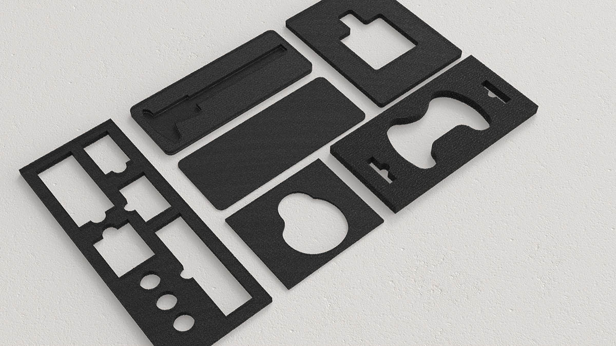 Découpe de mousse PE